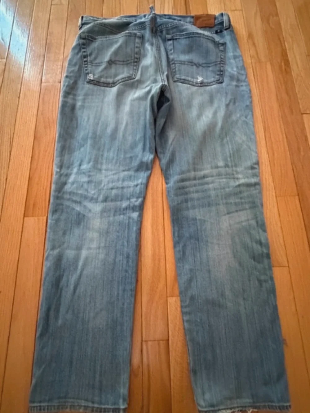 Lucky Brand Light Blue Straight Leg Distressed Jeans